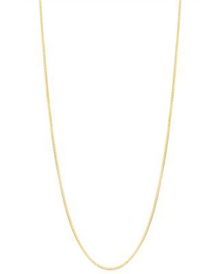 Box Chain Necklace (3/4mm) Gold