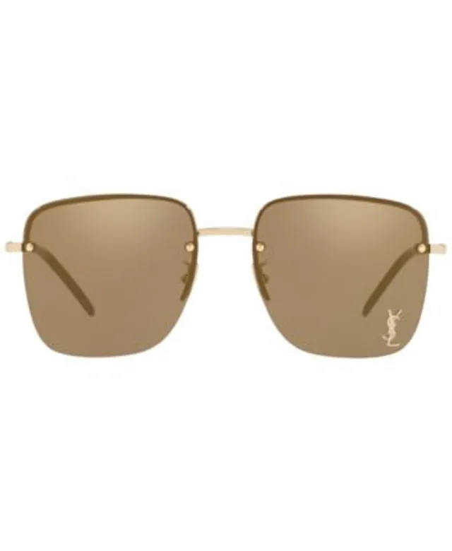 Saint Laurent SL 312 M-006 58 Brown & Gold Sunglasses