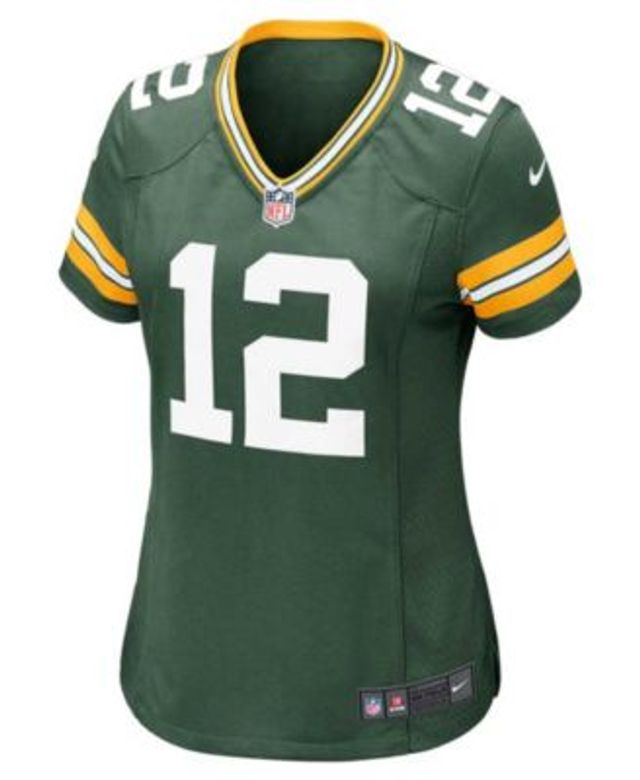 Women's Fanatics Branded Aaron Rodgers Green New York Jets Icon Name & Number V-Neck T-Shirt