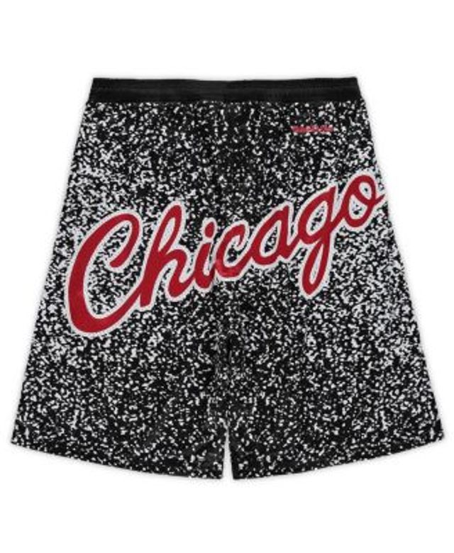 Men's Mitchell & Ness Black Miami Heat Big & Tall Hardwood Classics Jumbotron Shorts