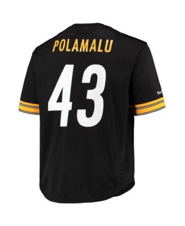 Women's Pittsburgh Steelers Troy Polamalu Retired Player Jersey Black