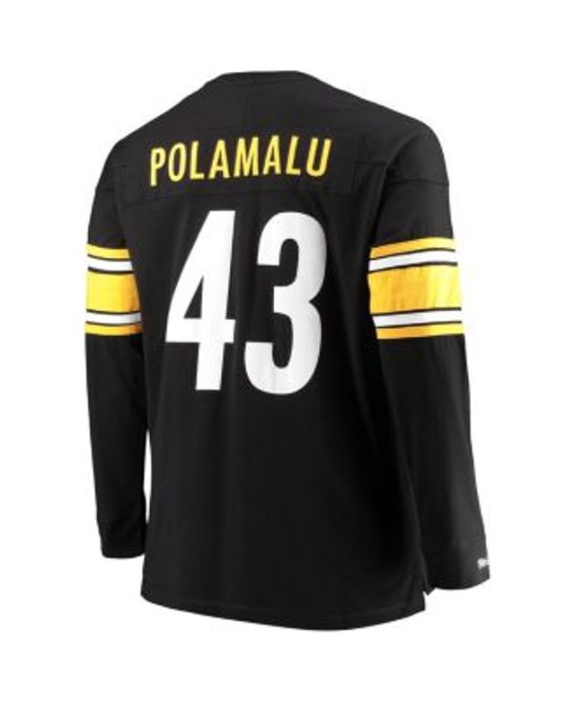 Nike Pittsburgh Steelers No.43 Troy Polamalu Black Elite Jersey