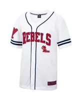 Men's Nike #1 Light Blue Ole Miss Rebels Replica Basketball Jersey