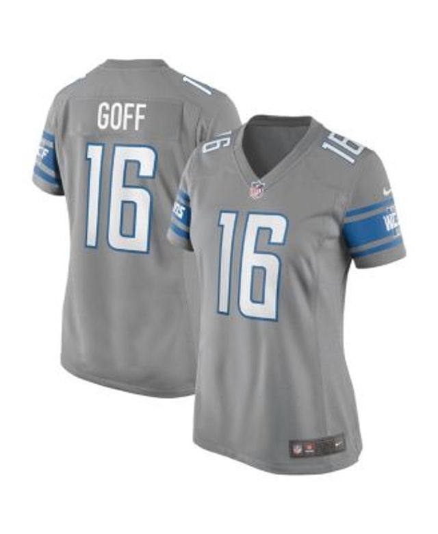 Youth Jared Goff Blue Detroit Lions Replica Jersey 