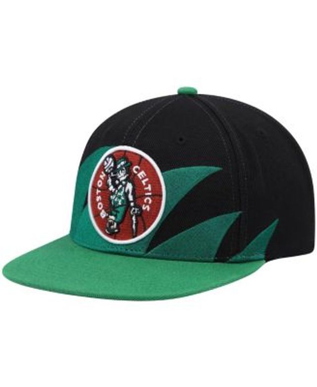 Men's Mitchell & Ness Black Boston Celtics Hardwood Classics Script 2.0 Snapback  Hat