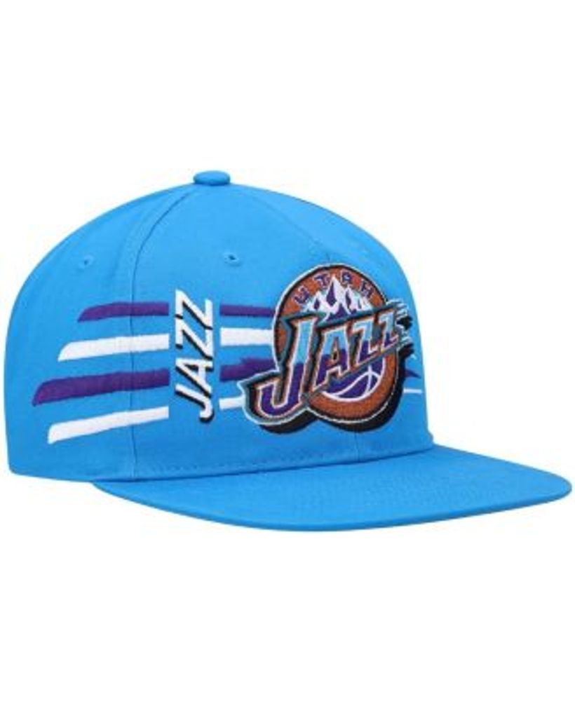 Men's Mitchell & Ness Powder Blue/Royal Los Angeles Lakers Hardwood  Classics Core Side Snapback Hat