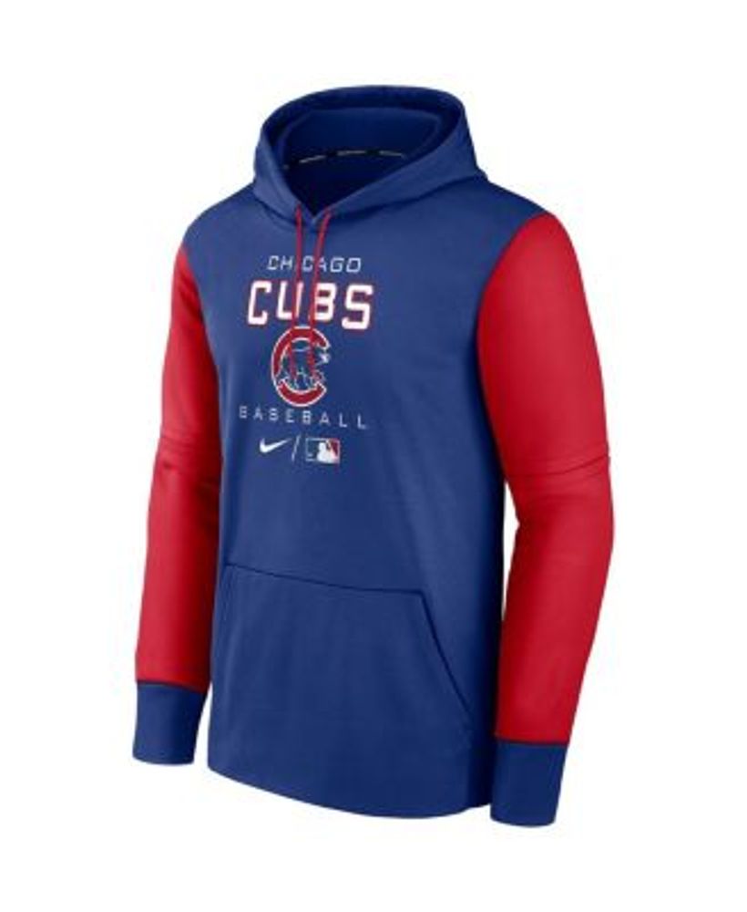 Men's Chicago Cubs Stitches Royal Pullover Crew Sweatshirt