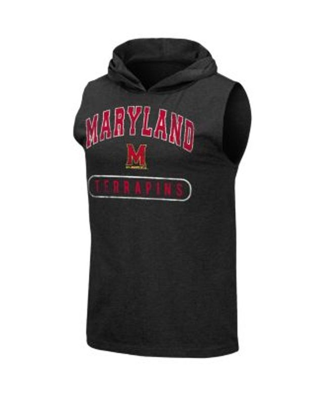 Colosseum Heathered Red Louisville Cardinals Varsity Hoodie Tank Top Heather Red