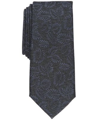 Men's Breton Leaf Print Tie, Created for Macy's