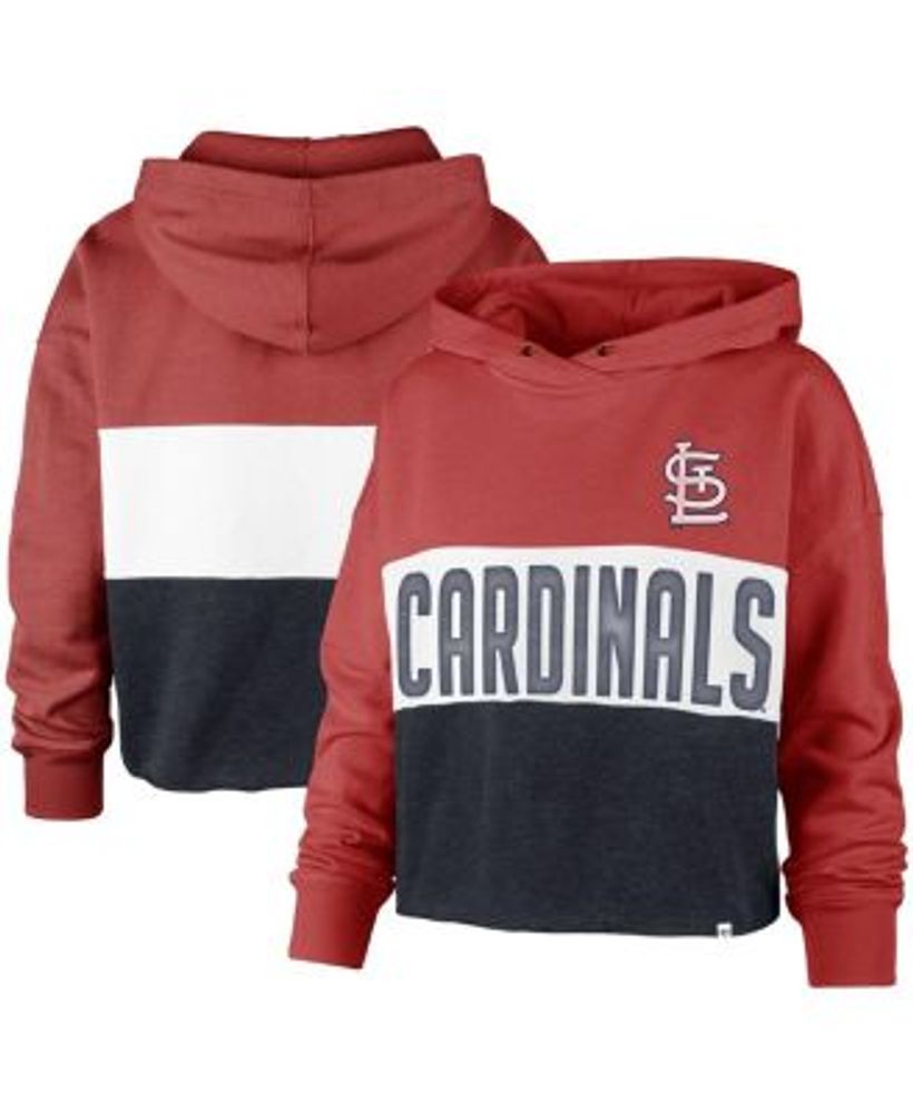 Profile Women's Red St. Louis Cardinals Plus Size Colorblock Pullover Hoodie