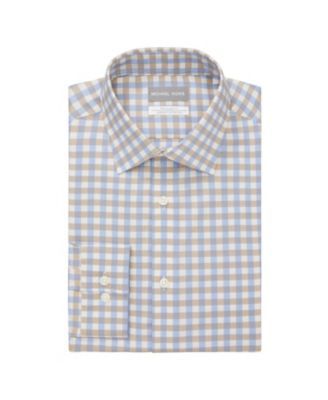Men's Regular-Fit Performance Stretch Check Dress Shirt