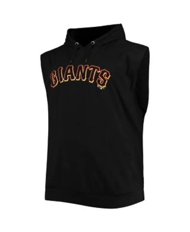 Profile Men's Black San Francisco Giants Jersey Muscle Sleeveless Pullover  Hoodie