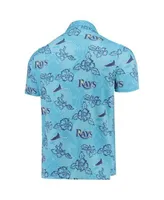 Reyn Spooner Men's Tampa Bay Rays White Aloha Performance Polo