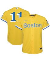 Youth Nike Gold/Light Blue Boston Red Sox City Connect Replica Team Jersey, L