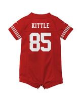 Infant Nike Trey Lance Scarlet San Francisco 49ers Romper Game Jersey