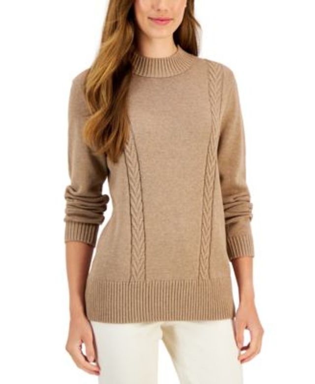 Karen Scott Women's Cotton Cable-Knit Sweater, Created for Macy's | Dulles  Town Center