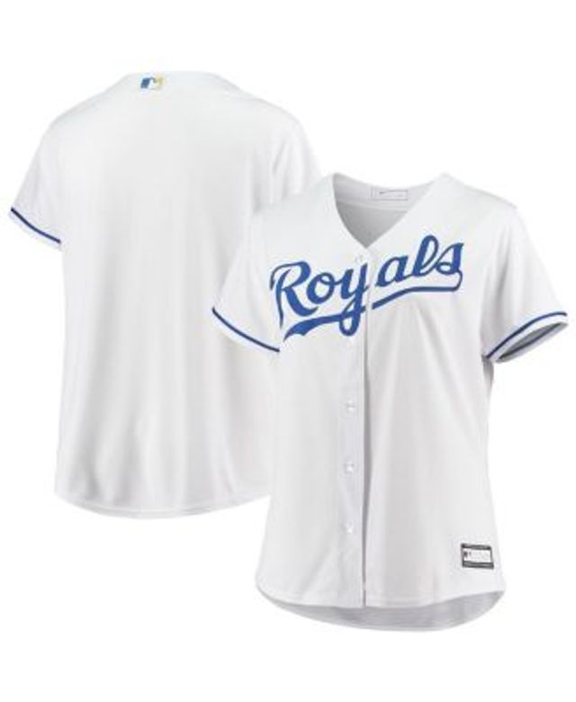 Kansas City Royals Women's Plus Size Colorblock T-Shirt - White/Royal