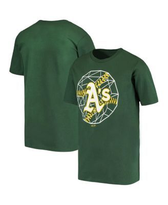 Lids Oakland Athletics New Era Women's Spring Training Circle V-Neck T-Shirt  - Green