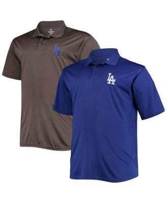 Chicago Cubs Profile Big & Tall Two-Pack Solid Polo Set - Royal/White