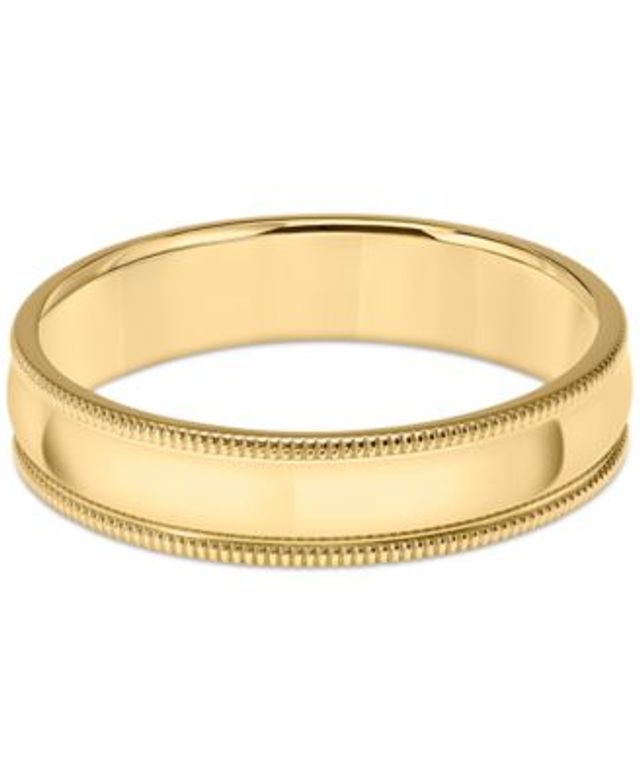 Macy's 14k Gold Ring, 4mm Wedding Band - Macy's