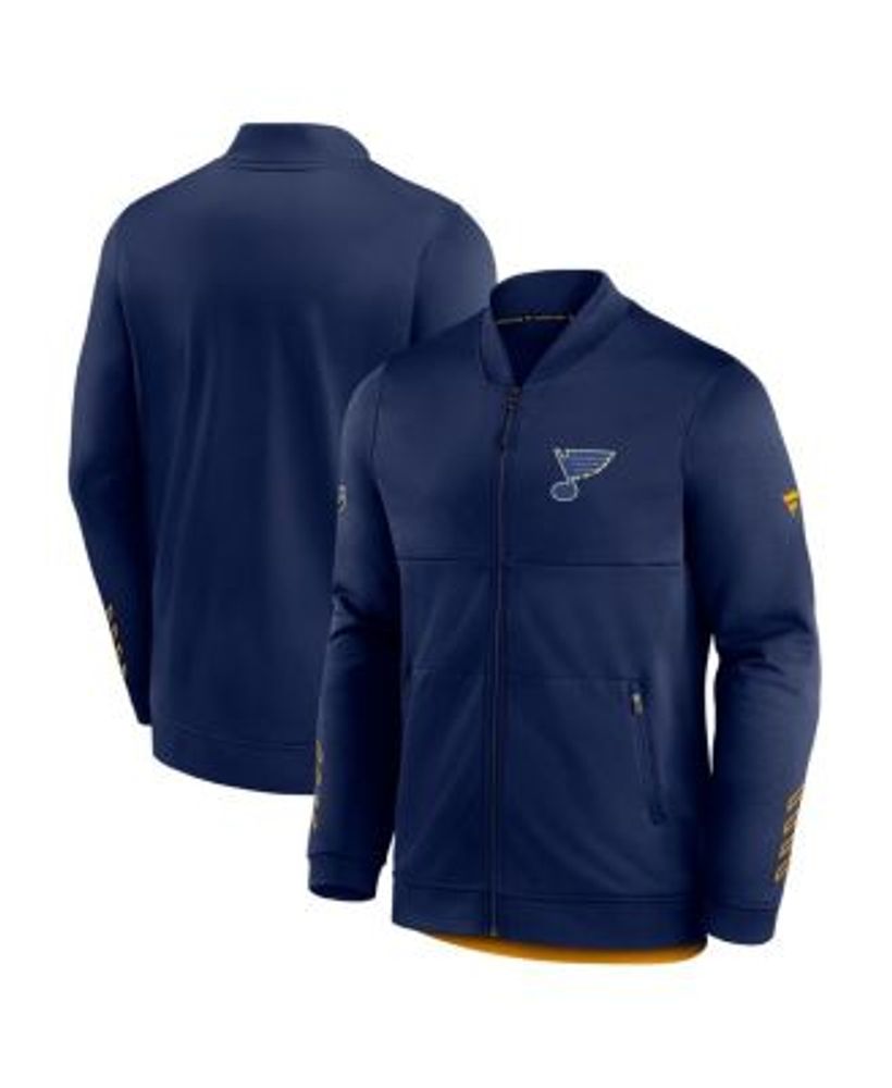 Men's Fanatics Branded Navy St. Louis Blues Authentic Pro Locker Room  Pullover Hoodie