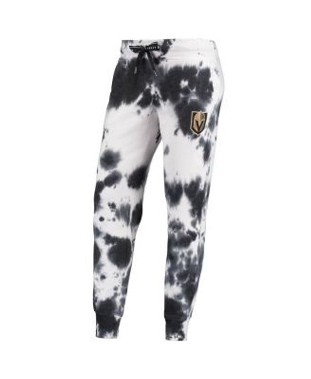 Las Vegas Raiders DKNY Sport Women's Melody Tie-Dye Jogger Pants -  White/Black