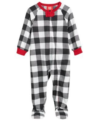 Matching Baby Thermal Buffalo Check Footie One-Piece, Created for Macy's