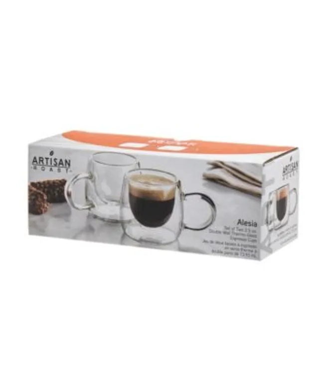 JoyJolt Serene Double Wall Coffee Mugs Set of 2 - Macy's