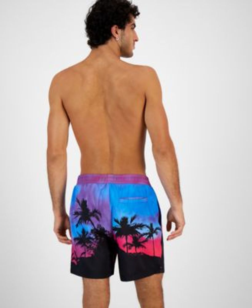 Men's Sunset Volley Swim Trunks, Created for Macy's