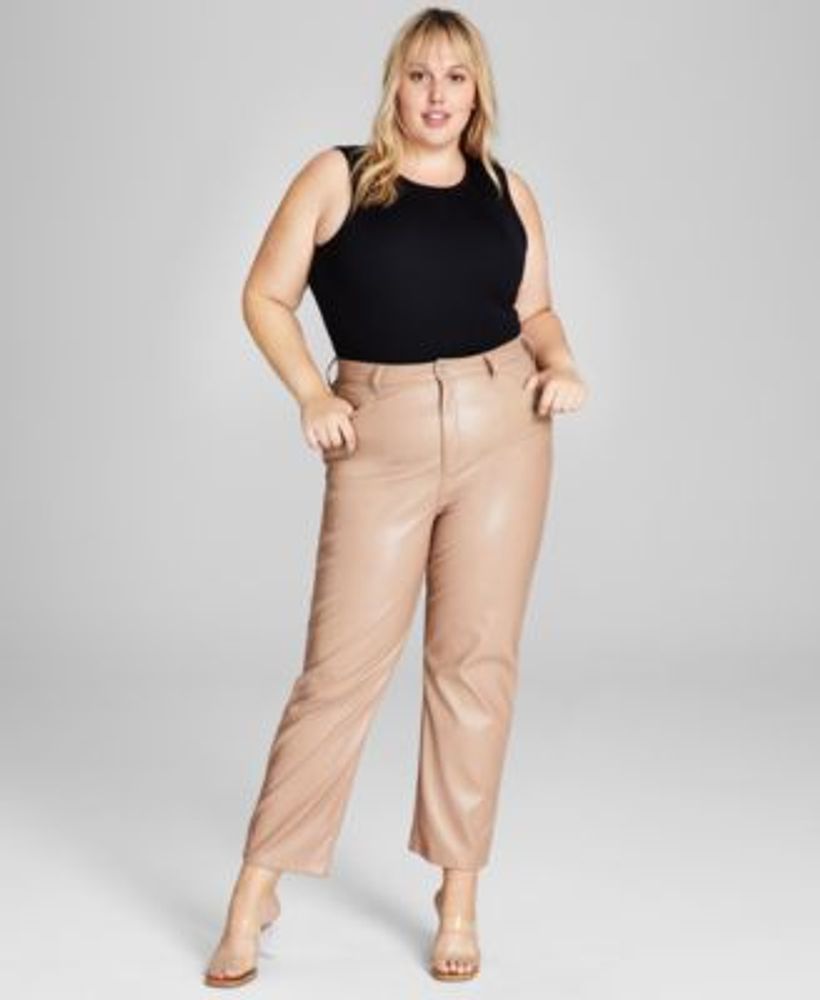 And Now This Trendy Plus Faux-Leather Pants | MainPlace Mall