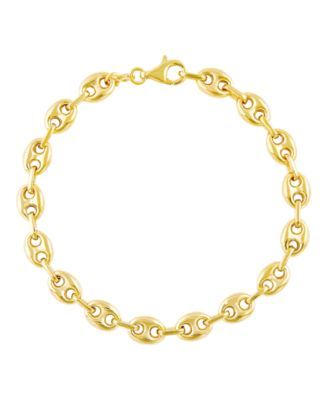 Men's Mariner Link Chain Bracelet in 14k Gold-Plated Sterling Silver