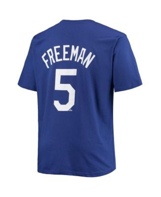 Men's Nike Freddie Freeman Black Los Angeles Dodgers Name & Number T-Shirt Size: Small