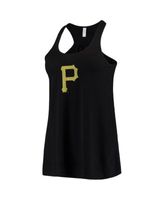 Lids Pittsburgh Pirates Soft as a Grape Women's Plus Swing for the Fences  Racerback Tank Top - Black