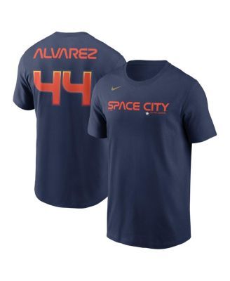 Jose Altuve Houston Astros Majestic Threads Women's Tri-Blend Name & Number  T-Shirt - Orange