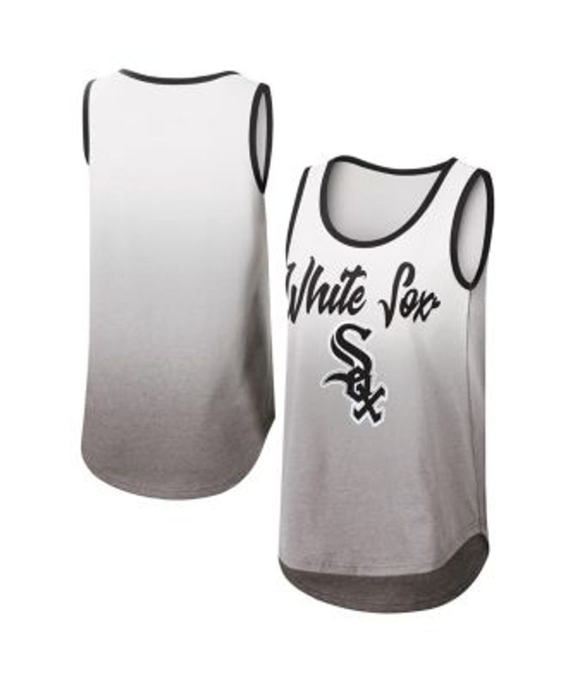 Women's Chicago White Sox Nike Black Logo Fade High Neck Performance Tank  Top