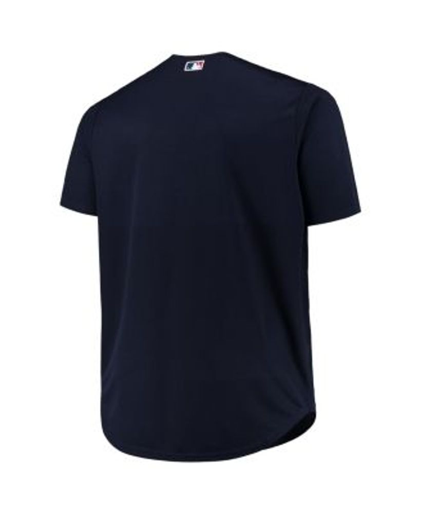 Nike Men's Cleveland Guardians Navy Arch Over Logo Long Sleeve T