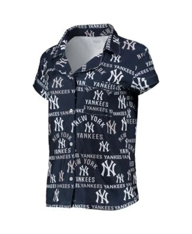 Women's Concepts Sport Navy New York Yankees Plus Size Jersey Tank Top & Pants Sleep Set