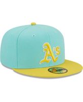 Men's Oakland Athletics New Era White/Black Spring Color Pack Two-Tone  59FIFTY Fitted Hat