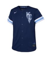 Nike Milwaukee Brewers Lorenzo Cain Powder Blue 2022 City Connect Replica Jersey