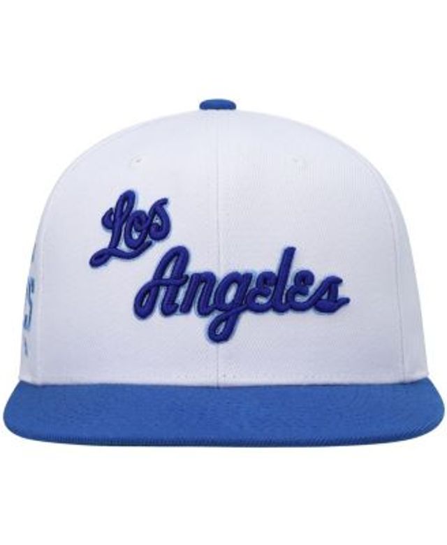 Men's Mitchell & Ness White Los Angeles Lakers Hardwood Classics Swingman Pop Snapback Hat