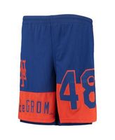 Youth Cody Bellinger Royal Los Angeles Dodgers Pandemonium Name & Number  Shorts