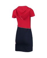 Refried Apparel Women's Red and Navy Boston Sox Hoodie Dress