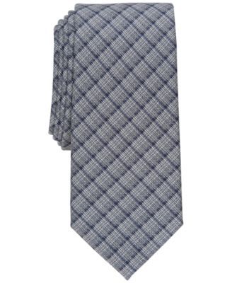 Men's Gino Plaid Slim Tie, Created for Macy's