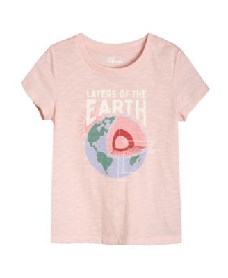 Girls Earth Graphic T-shirt