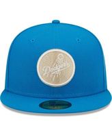 Los Angeles Dodgers New Era Dodger Stadium 40th Anniversary Undervisor  59FIFTY Fitted Hat - Pink/Sky Blue