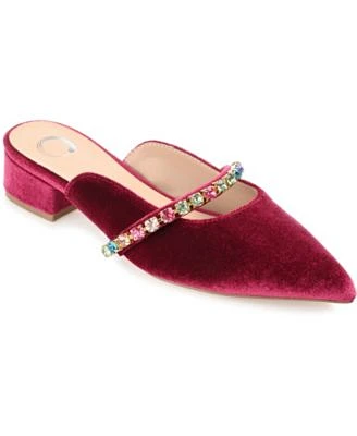 Women's Jewel Velvet Flats