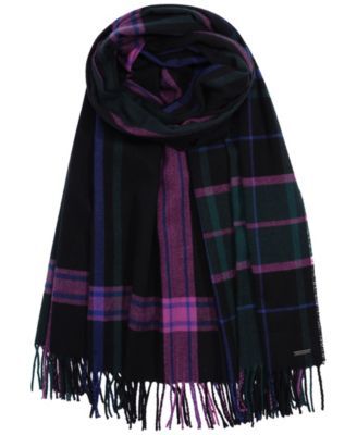 Women's Exploded Plaid Blanket Wrap Scarf