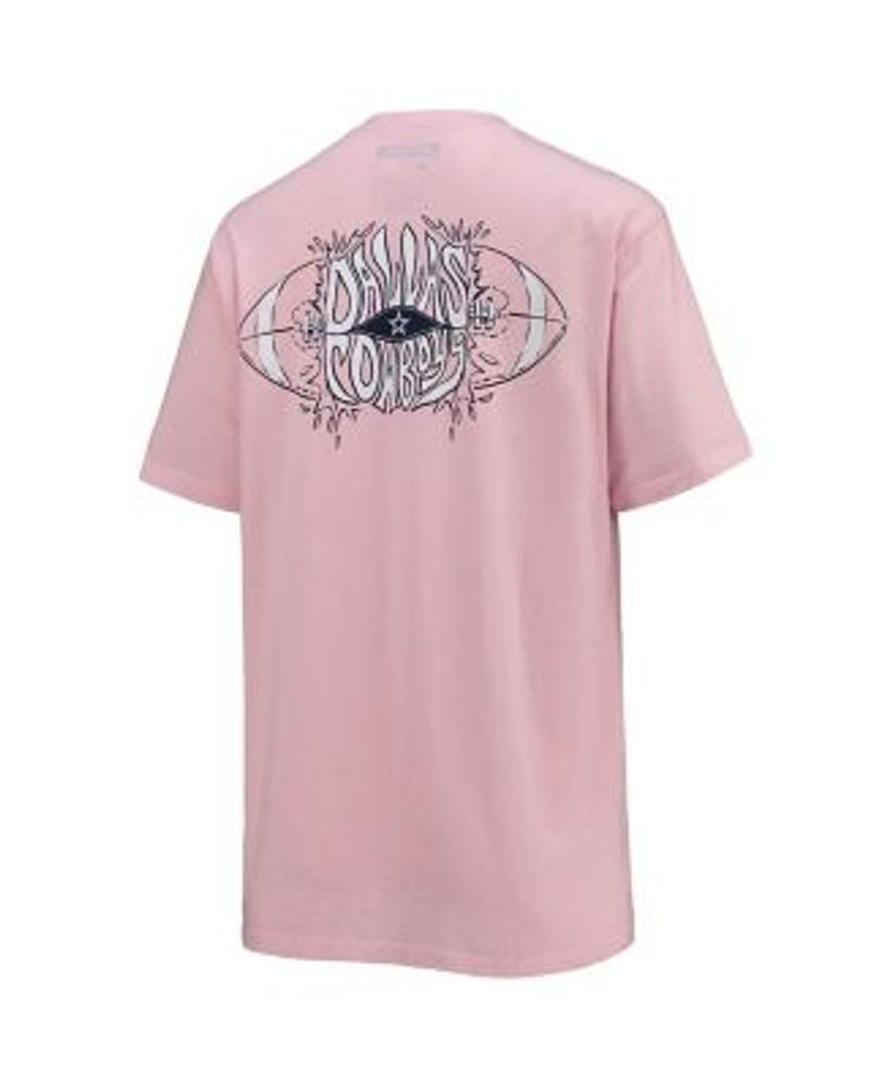 Lauren James Women's Pink Dallas Cowboys Busting Ball T-shirt