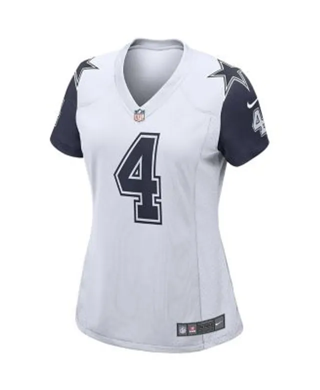 Men's Nike Dak Prescott Gray Dallas Cowboys Atmosphere Fashion Game Jersey