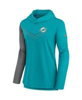 Nike Women's Nike Royal/Heathered Charcoal Buffalo Bills Chevron Hoodie  Performance Long Sleeve T-Shirt